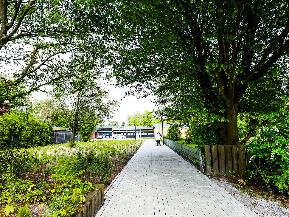 Barrierefreier Zugang zum Revierpark Nienhausen in Gelsenkirchen